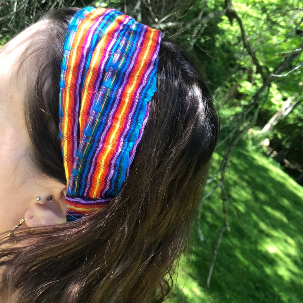 Woven Boho Rainbow Headband